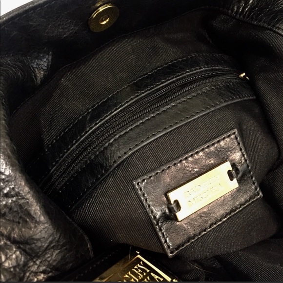 Badgley mischka black GAIA leather hobo bag - Picture 8 of 9